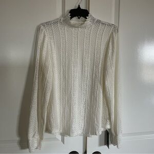 Beautiful Lace Look Top NWT